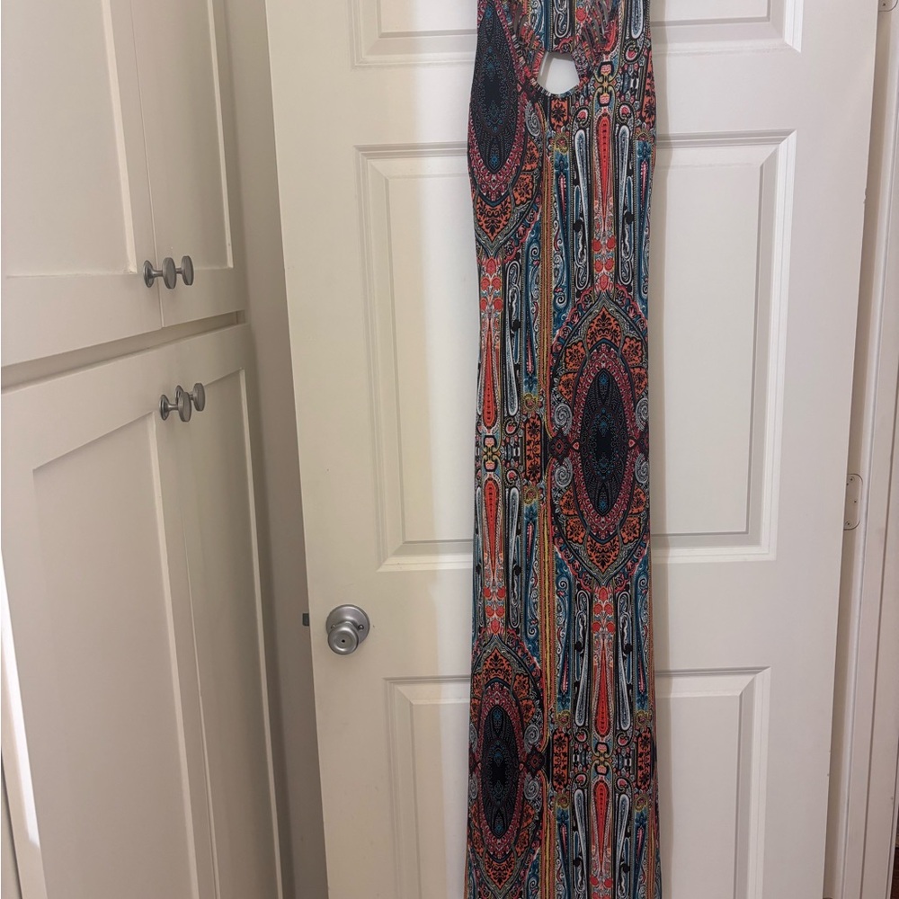 Colorful Patterned Maxi Dress